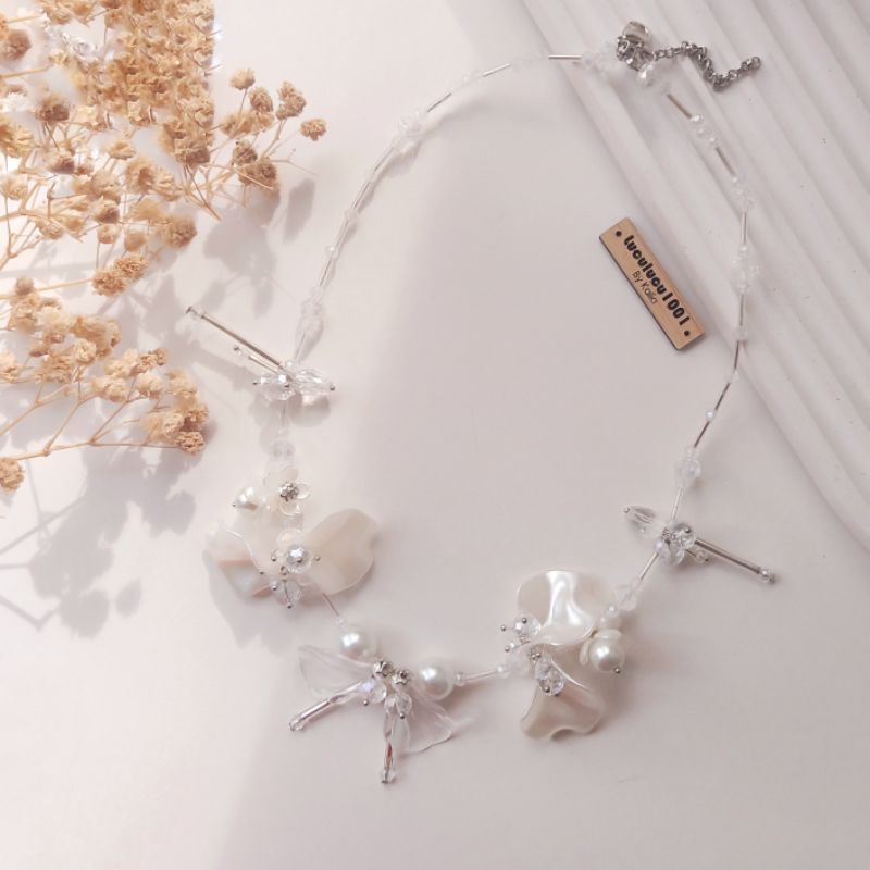 KALUNG HANDMADE/HANDMADE NECKLACE - CLARISSA IVORY
