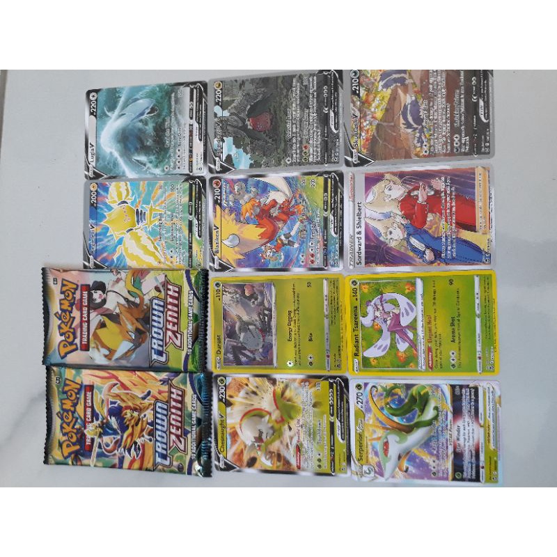 TREDING CARD KARTU POKEMON CROWN ZENITH ISI 10