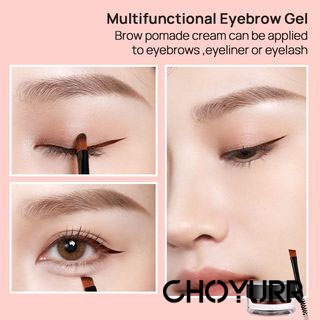 【COD】Eyebrow Cream + Eyebrow Pensil Double Head Brush Eyebrow Gel Alis Warna Waterproof Non-Smudge Alis Kosmetik Mata-CH