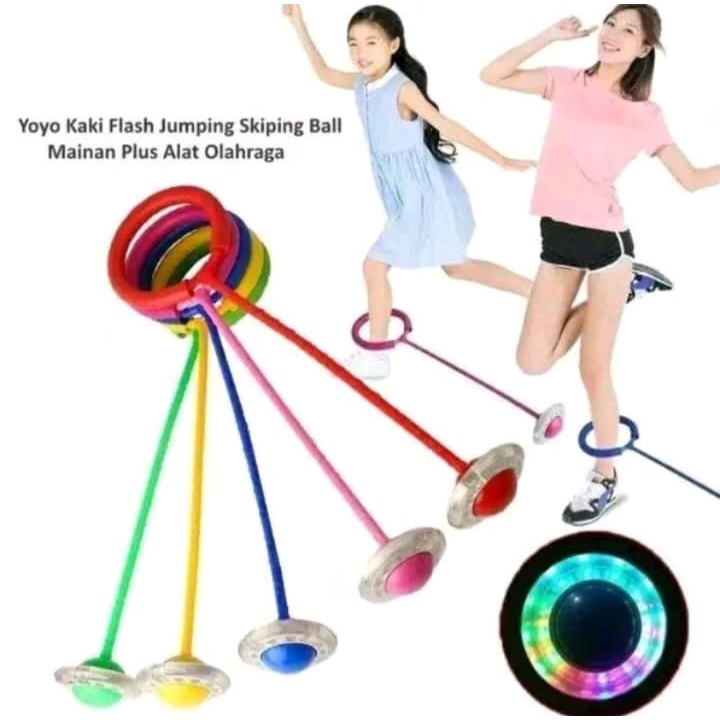 Hulahoop kaki pakai lampu led speed flash jump skipping kaki