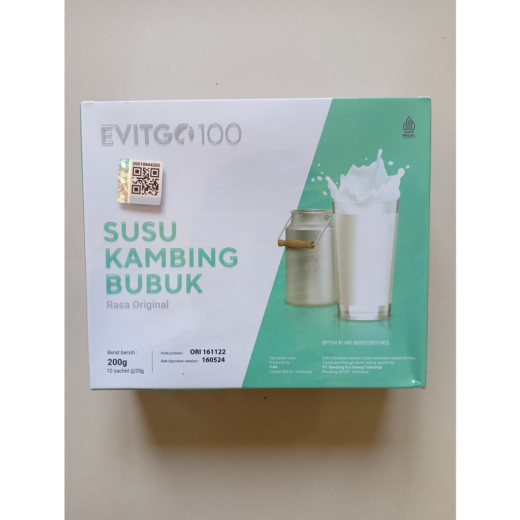 

EVITGO SUSU KAMBING 100% ORIGINAL 1 BOX ISI 10 SACHET