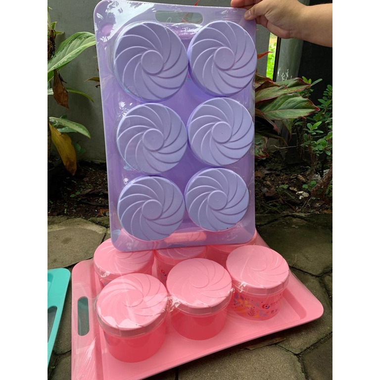 TONAM CALISTA TOPLES PLUS NAMPAN (TOPLES 6 + 1  NAMPAN) / TOPLES LEBARAN UNIK BAHAN PLASTIK