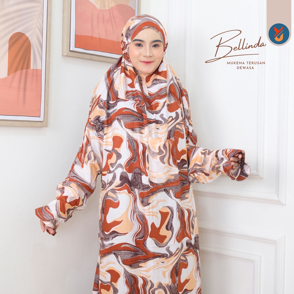 YashCollection Mukena Terusan Dewasa Mukena Travel Rosiana Bahan Rayon Size Jumbo