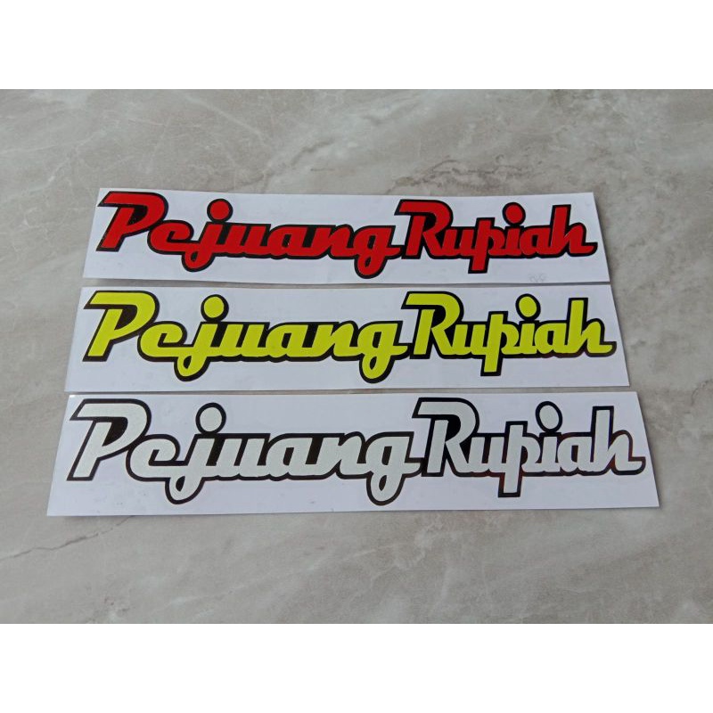 Sticker pejuang rupiah cutting
