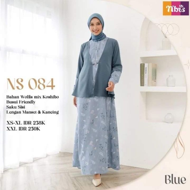 NEW COLECTION//GAMIS NIBRAS NS 084//NIBSAR SYARI//BEST SELLER