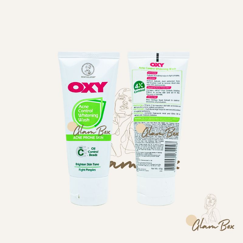 Oxy Acne Control Whitening Wash 50g 100g 120g