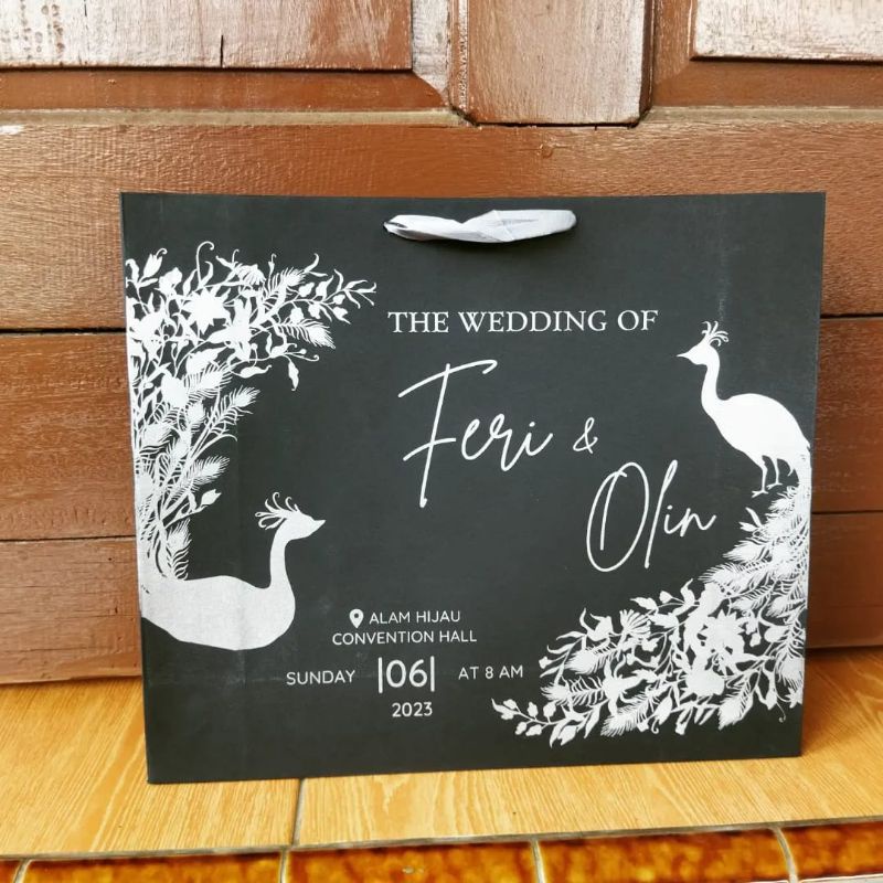 

PAPERBAG BLACK PAPER,SIZE P*l*t 30*8*25