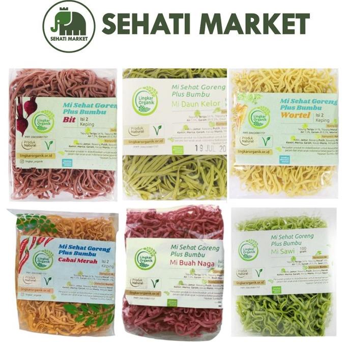 

Mie Sehat Sayur Organic Noodle Lingkar Organik non MSG 100 gr Mpasi