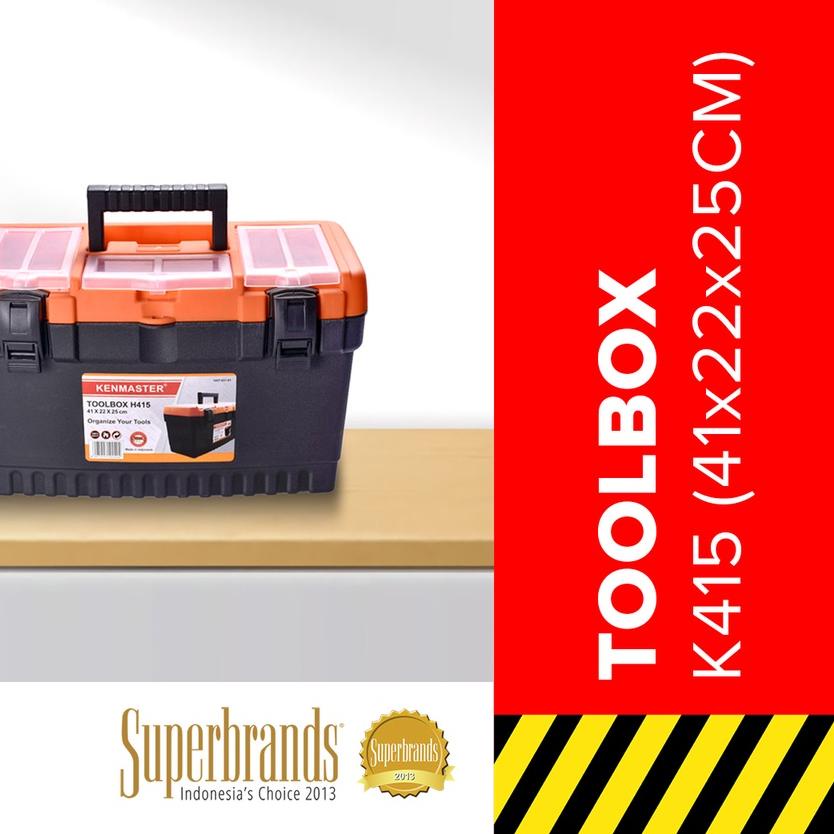 ♫ Kenmaster Tool Box K415 Kotak Perkakas - TOOL116 ♗