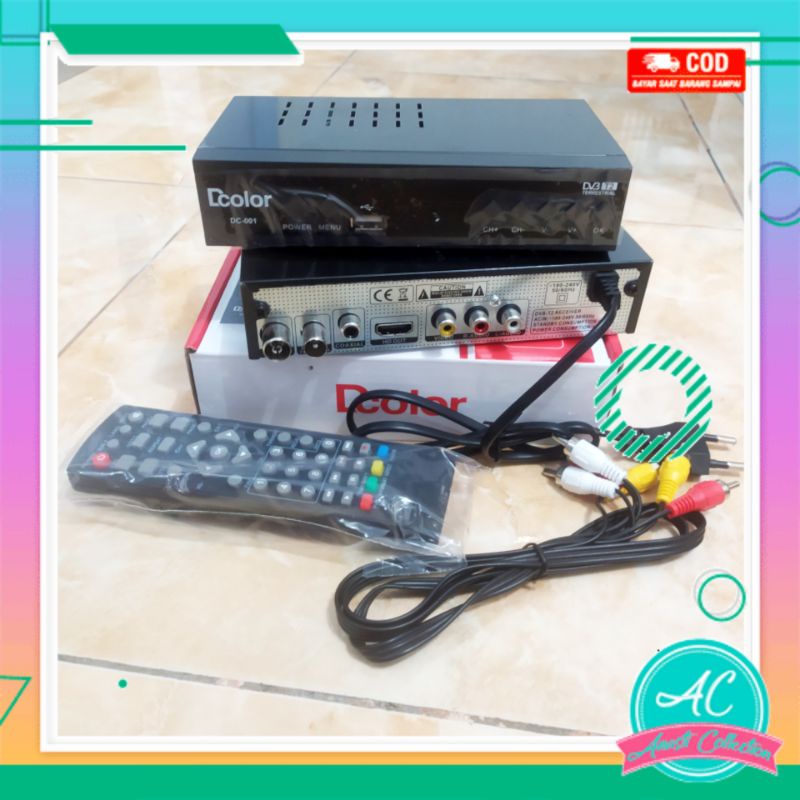 Premium besar body besi Set top box STB receiver TV digital DVB T2 support tv tabung dan lcd kualitas premium