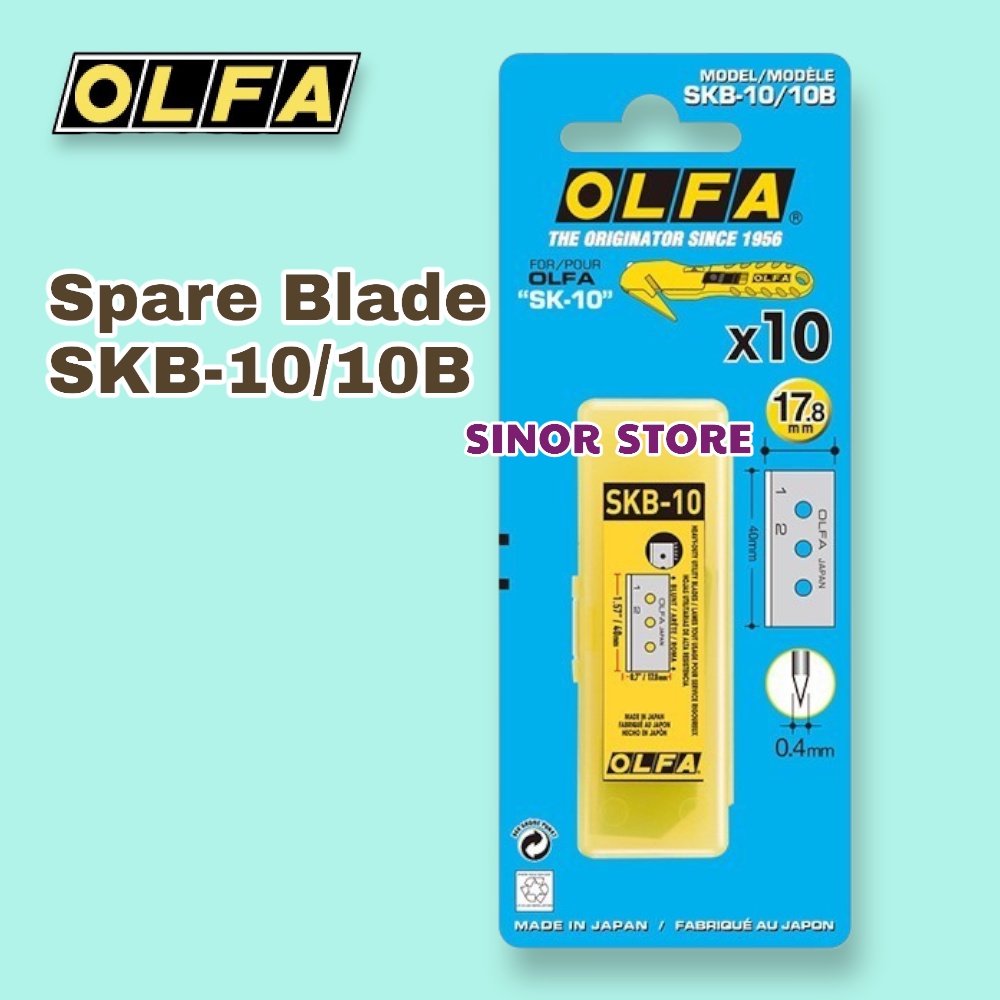 

Olfa Cutter REFILL SKB-10/10B Spare Blade 10 pcs Per Pack