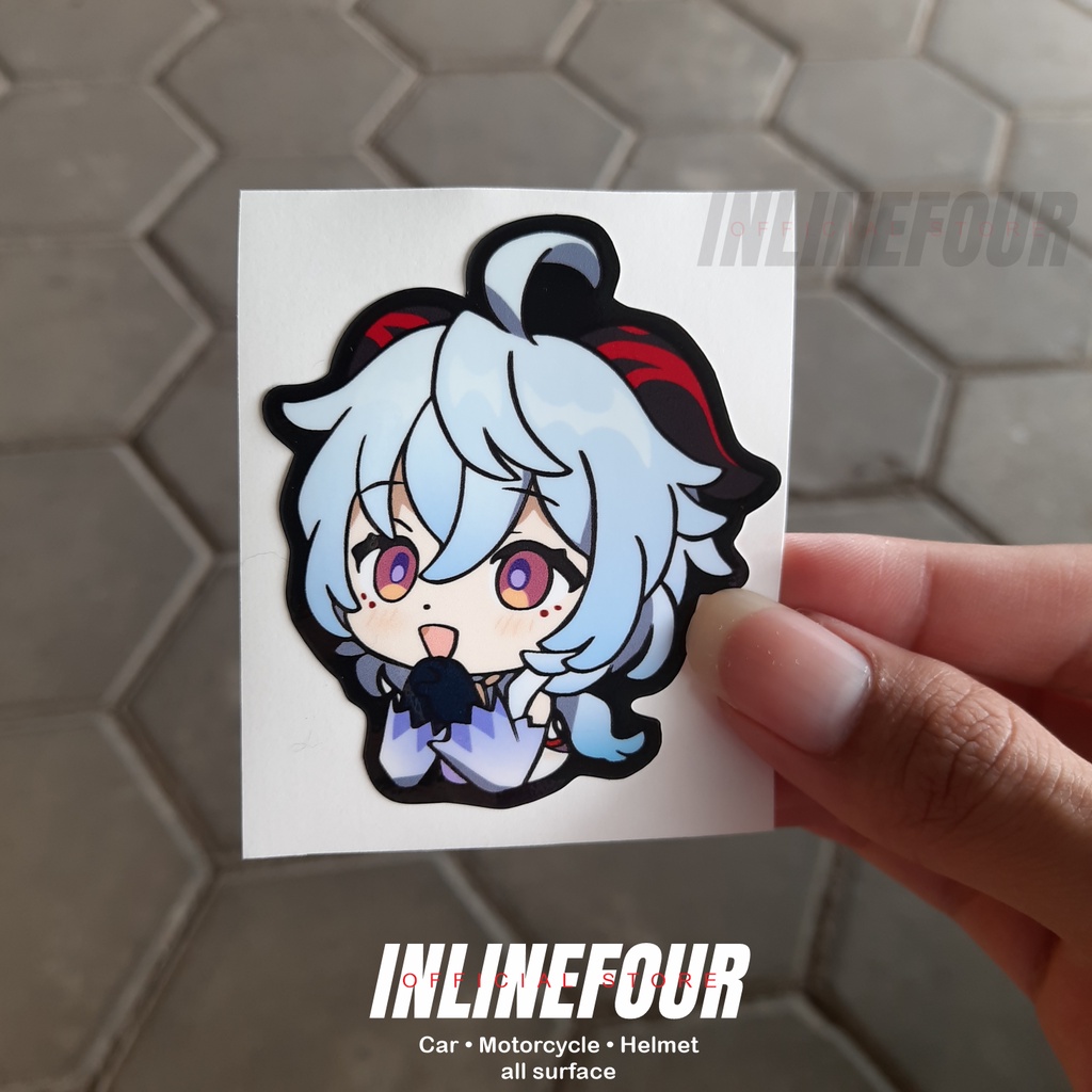 Jual Stiker Hologram Sticker Genshin Impact Ganyu Anime Wibu Jepang