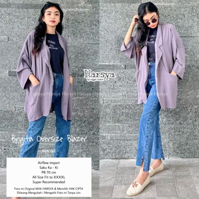 BRIGITA OVERSIZE BLAZER BY HARSYA / BLAZER WANITA JUMBO