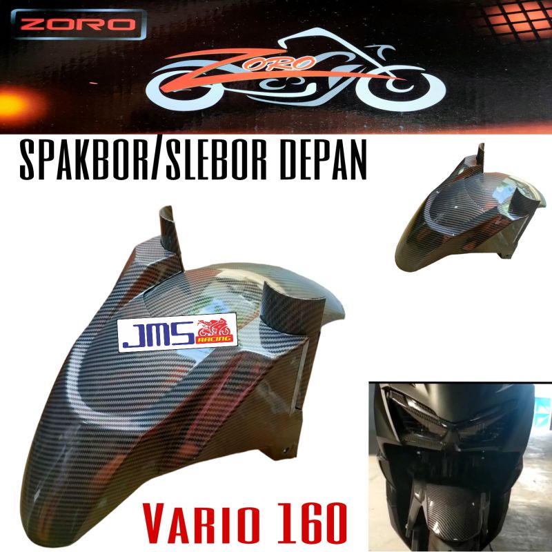 paket full set bodi cover tutup carbon vario160 new spakboard depan spakboard kolong tutup radiator bodi pijakan cvt full set cover lampu depan ducktail belakan knalpot radiator behel dasi sayap depan corong knalpot filter hawa 14 macam barang zoro