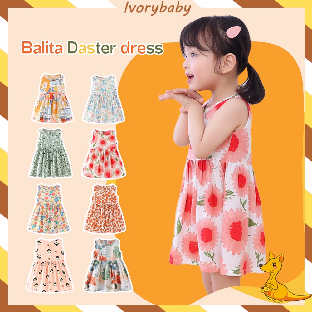 Ivorybaby Serena dress bayi anak lucu Dress baju anak perempuan Cantik dress balita anak