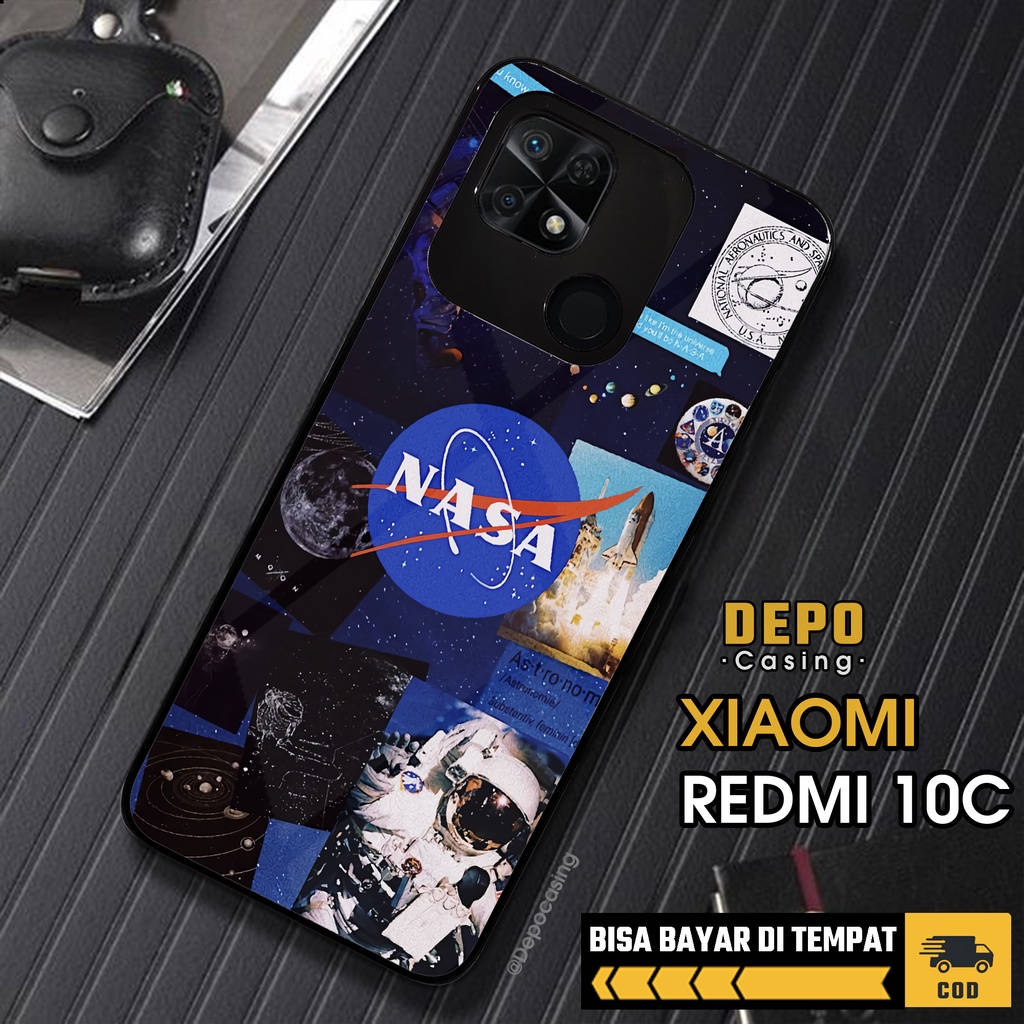 Case Redmi 10c Casing Xiaomi Redmi 10c Depo Casing [NASA] Case Glossy Case Aesthetic Custom Case Ani
