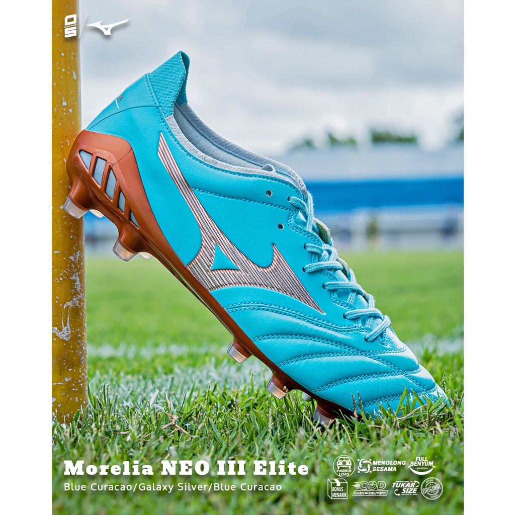 GRATIS ONGKIR !!! SEPATU SEPAK BOLA ORIGINAL MIZUNO MORELIA NEO III ELITE 2 WARNA TERBARU DISKON OJANSPORT