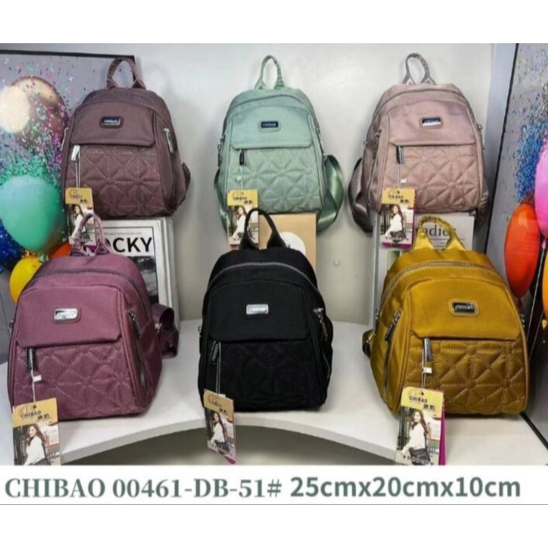 Tas chibao ransel wanita kode 00461-22(bahan kanvas)