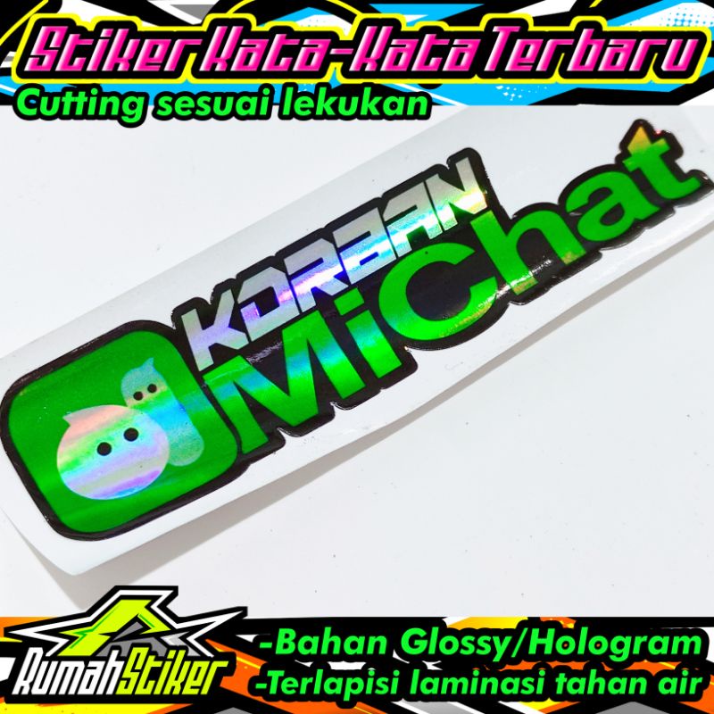 stiker korban m1chat B hologram
