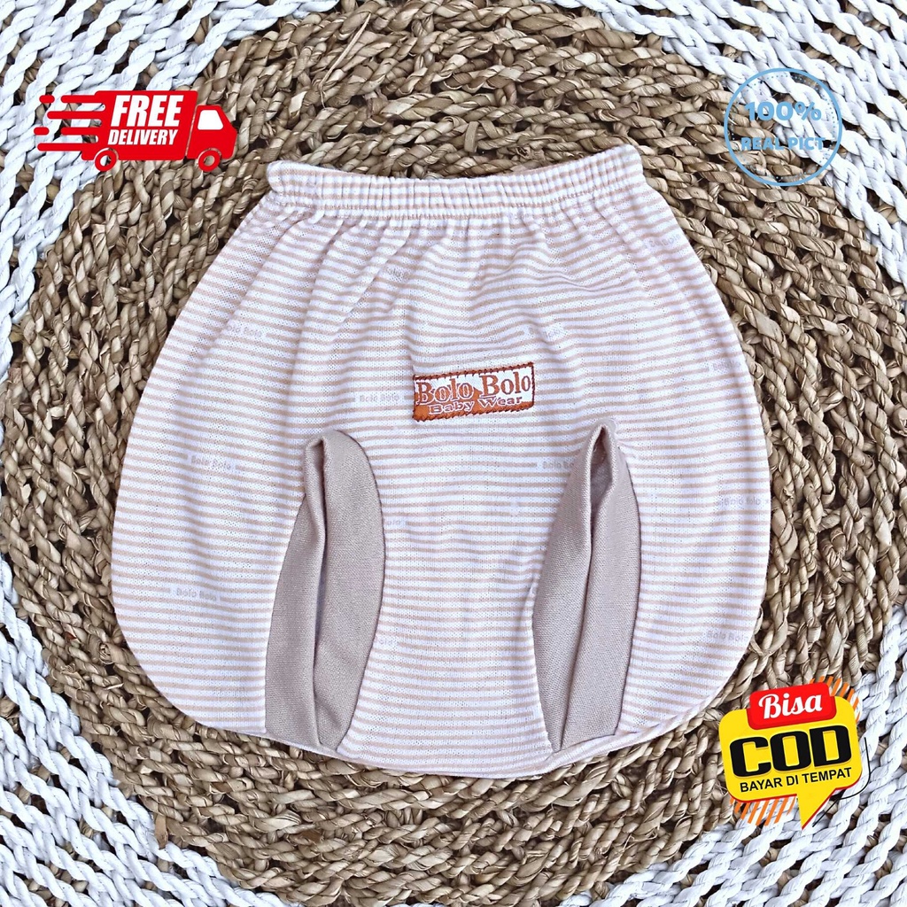 SALE 7.7 Serian Coklat Susu - 3 pcs Celana Pop Bayi Baru Lahir 0 - 3 Bulan Coklat Susu merk SNI Bolo - Bolo