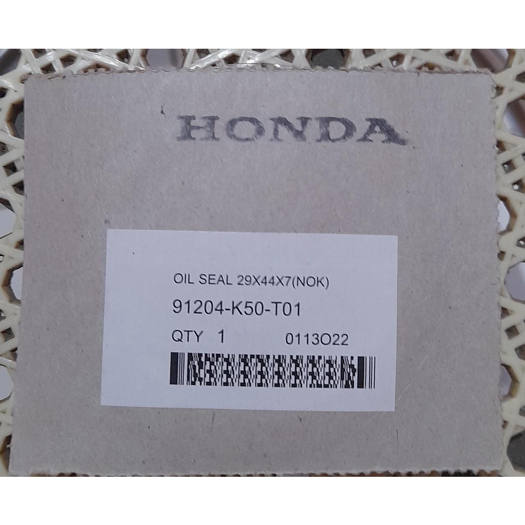 Oil Seal Transmisi Sil As roda Belakang Honda Beat Vario Carbu Vario 110 LED 29X44X7 91255 KVB 902 91204 K50 T01