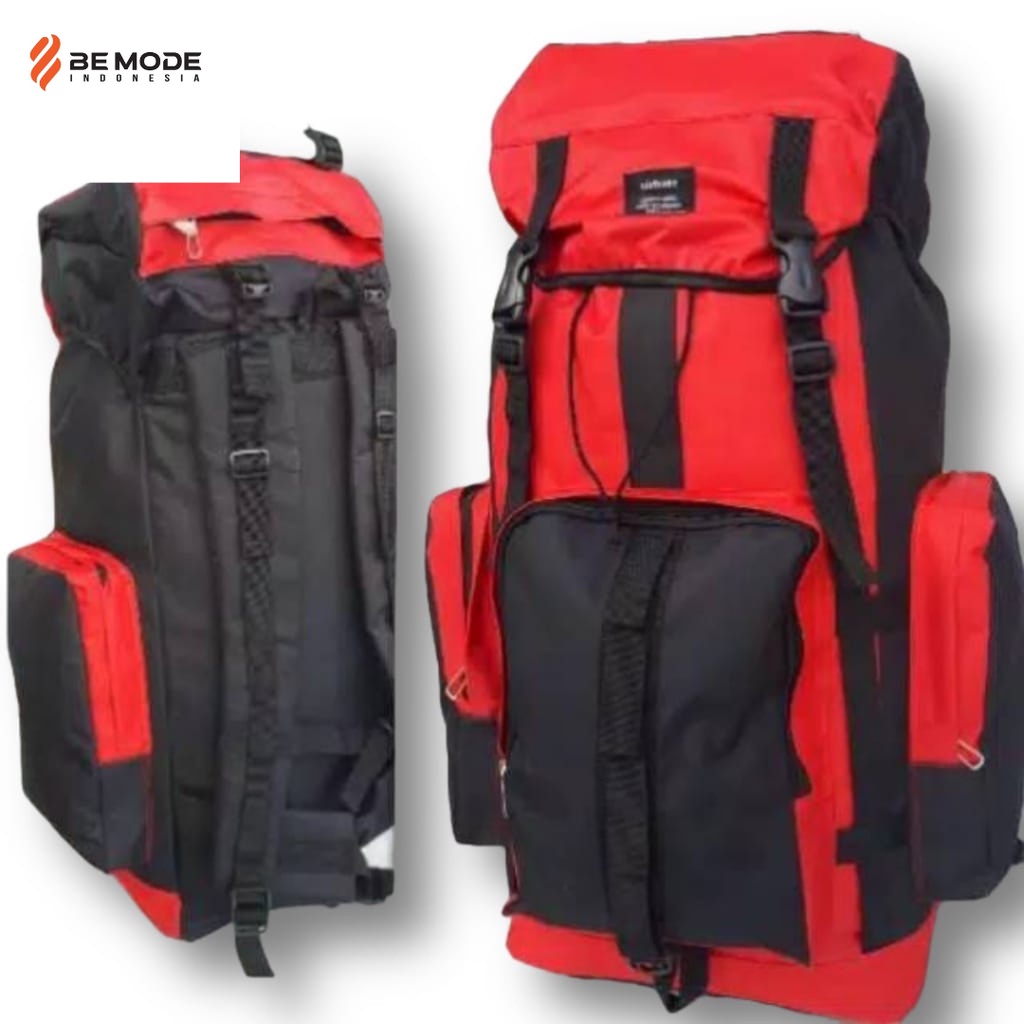 Tas Gunung Outdoor Carrier Keril 60L MURAH Adventure Ransel Backpack  60 Liter Water Resistant Anti Air Hobi Nanjak Caril Gede Muat Banyak Garansi Tali Putus - Air Bone