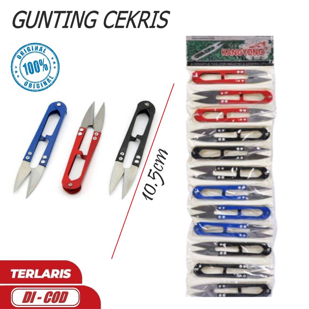 

1 Lusin (12 pcs) Gunting Benang - Gunting Buang Benang - Gunting Serbaguna Kuat & Tajam - Gunting Perlengkapan Jahit - Angel Atk