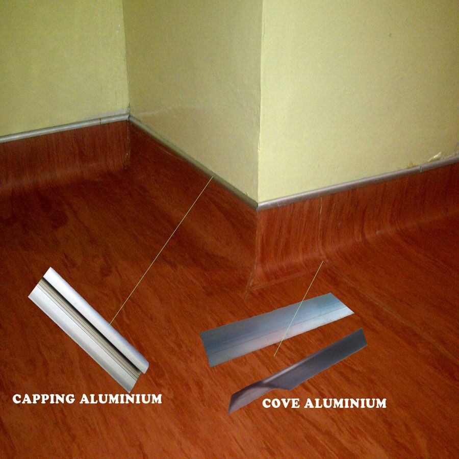 Capping Aluminium atau List Penjepit Vinyl