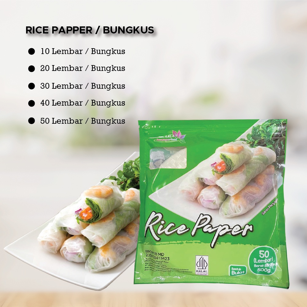 [BELI 3 GRATIS 1] Rice Paper 200g / Banh Trang High Quality Rice Paper / Kulit Lumpia Vietnam Rice Paper / rice roll spring roll / 200g