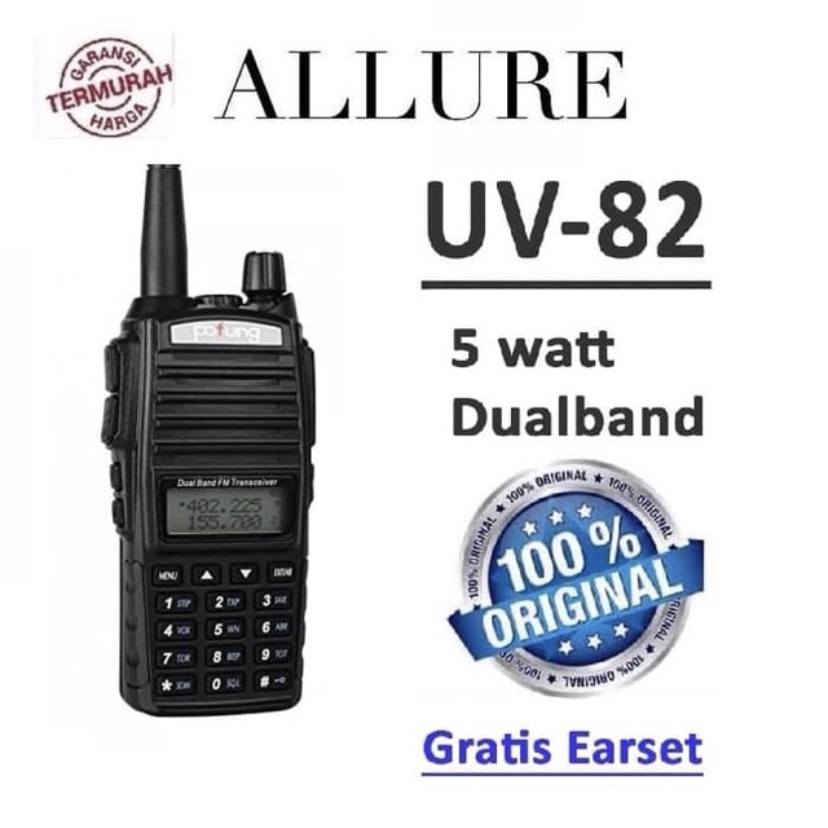 HT POFUNG UV 82 Handy Talkie Dual-Band UHF VHF BF-UV82 Walkie talkie