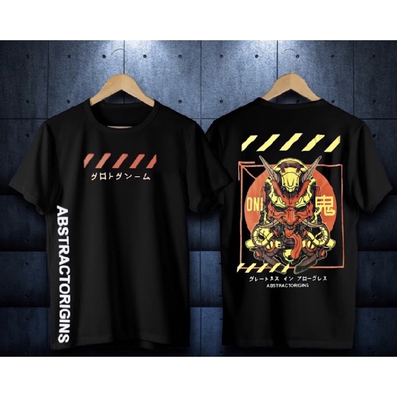 T-shirt Baju Abstract Origins Topeng Kaos distro terbaru Kaos Abstract Origins Topeng Kaos Pria / wa