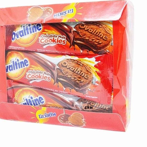 

FIA550 Ovaltine Chocolate Malt Cookies Tray Box 30gr 30gram 30 gram 12 Pcs Sachet 12Pcs |