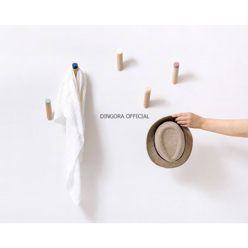 KAPSTOK SOLID WOOD WALL HOOK | GANTUNGAN BAJU DINDING | GANTUNGAN HOOK