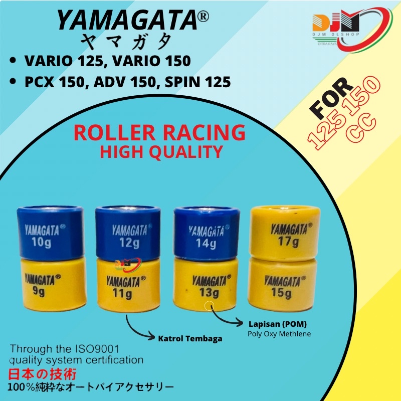 Roller Racing Yamagata Honda Vario 125 Vario 150 ADV 150 PCX 125 PCX 150 9gr -15gram