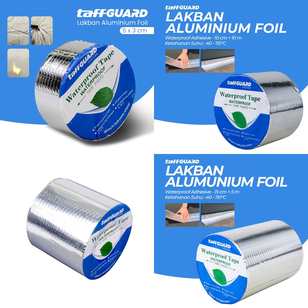 Lakban Aluminum Foil Perekart Serbaguna Waterproof Adhesive Panjang 5 m LS549