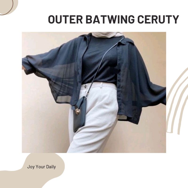 Outer Batwing Ceruty | Outer Ceruty Premium | Cardigan Ceruty
