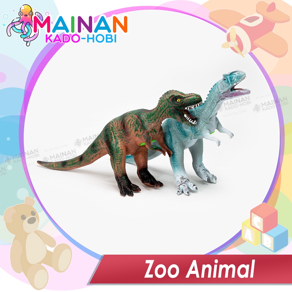 HADIAH BIRTHDAY GIFT MAINAN ANAK LAKI MINIATUR ZOO ANIMAL DINOSAURUS