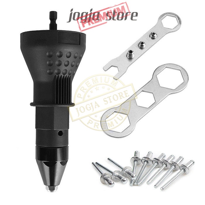 Adapter Tang Rivet Mesin Bor / Konverter Bor Paku Ripet Gun Elektrik