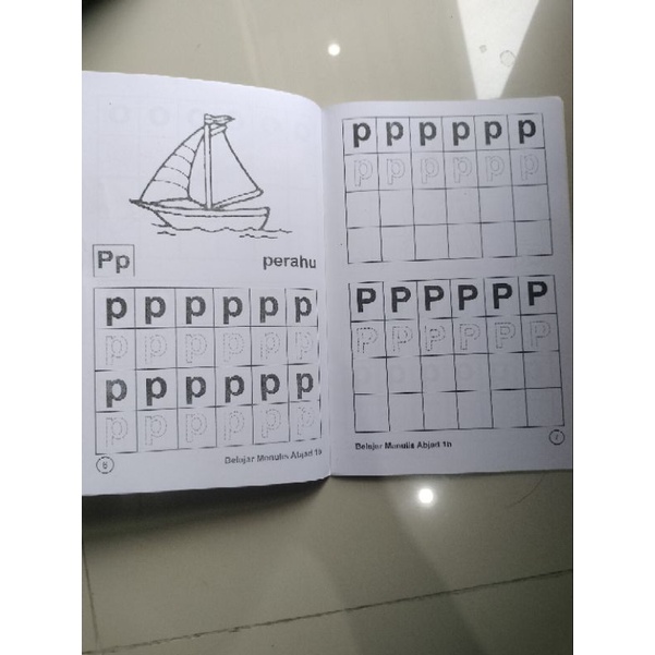 buku belajar menulis abjad 1a&amp;1b