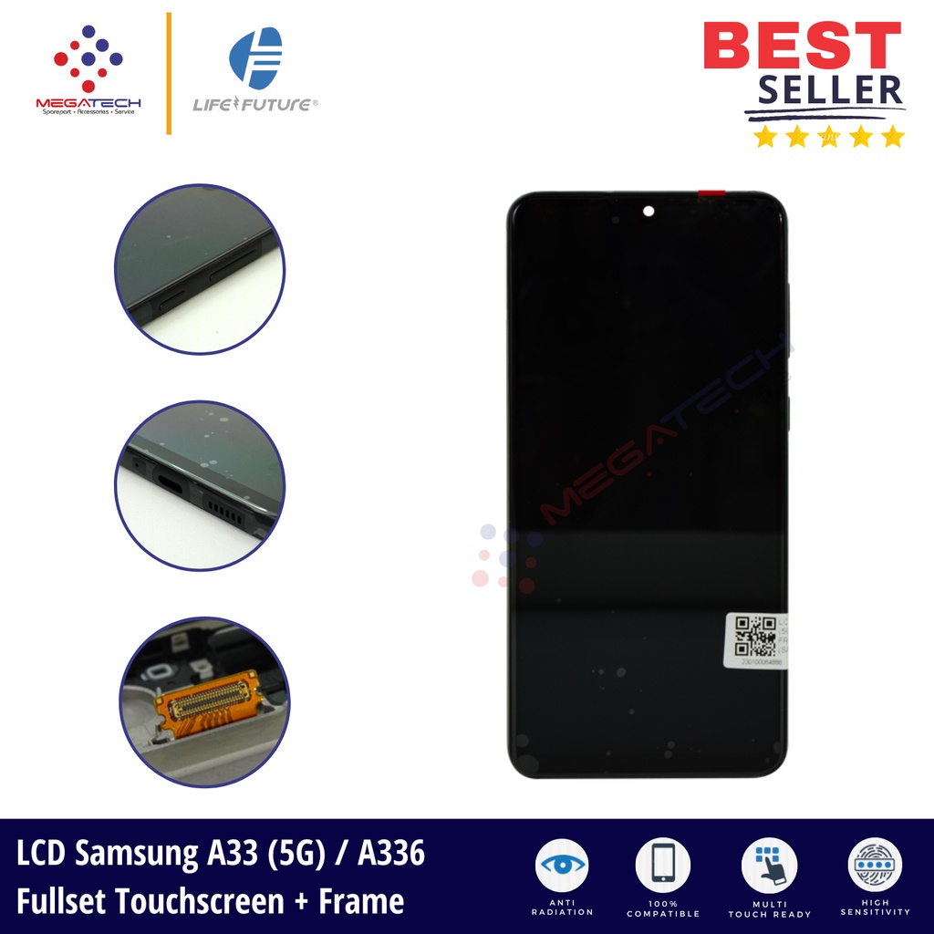 LCD Samsung A33 (5G) / A336 Include Frame Fullset Touchscreen - ORI