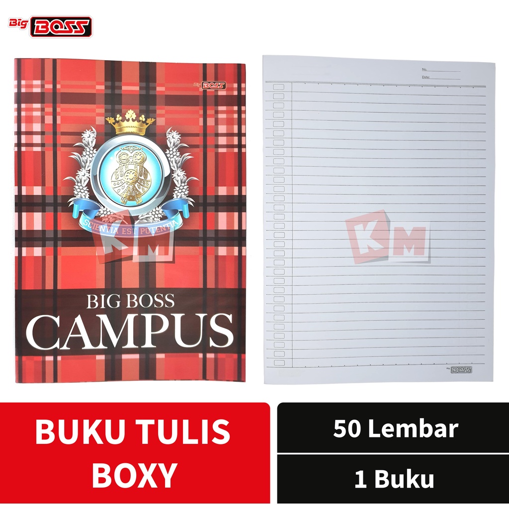 Buku Tulis Boxy Big Boss Campus Isi 50 Lembar / BigBoss 50 Lbr