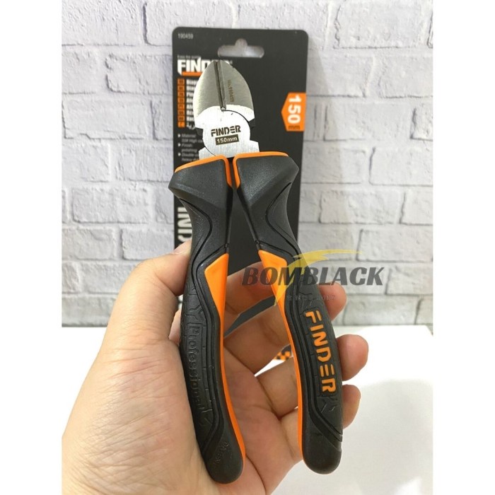 FINDER Tang Potong 6 inch Diagonal Pliers Jepit Gagang Karet Fiber MURAH
