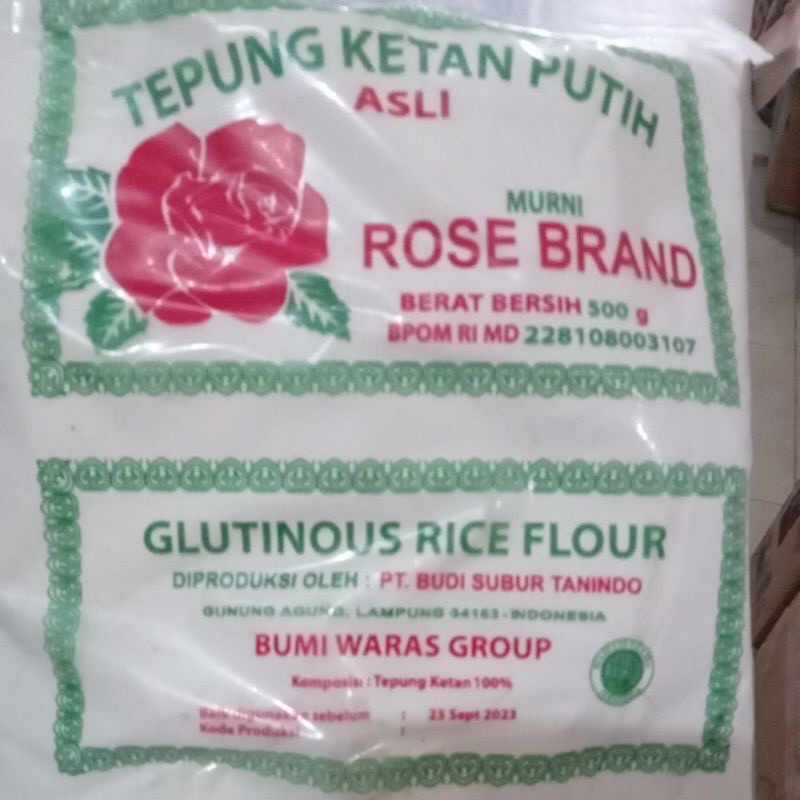 

Tepung Ketan Rose Brand 500 gram