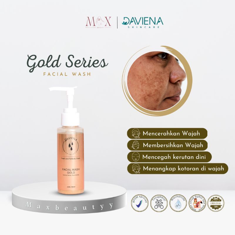 Daviena Skincare Facial Wash Gold Series