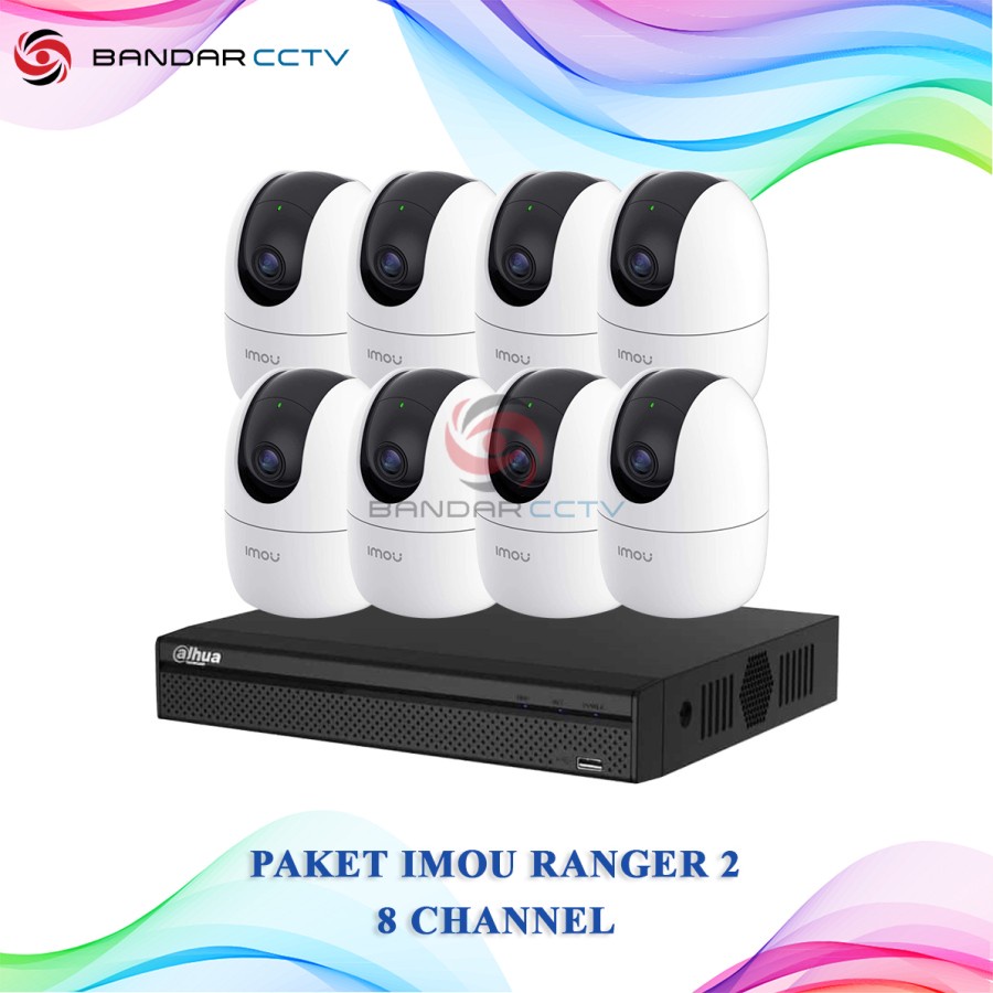 Paket Imou Ranger 2 2MP 8 Channel NVR Dahua