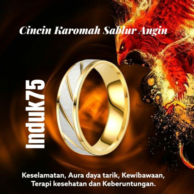 STAINLESS CINCIN PASIR SILVER STYLE TRENDI LADUNI KAROMAH SABLUR ANGIN