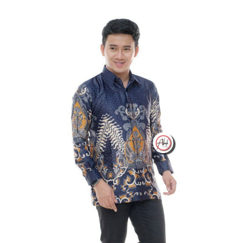 KEMEJA BATIK PRIA DEWASA LENGAN PANJANG PREMIUM SEMI SUTRA WARNA BIRU TUA NAVY ABU-ABU HIJU COKLAT TUA MUDA HITAM PUTIH UKURAN M L XL XXL 2XL SIZE JUMBO BIG SIZE MURAH HALUS ATASAN BATIK LAKI-LAKI DEWASA BAJU KERA FORMAL BERKERAH PAKAI FURING PEKALONGAN