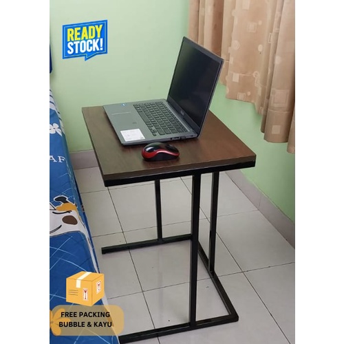 Meja Kerja Minimalis Modern HPL Rangka Besi Hollow Kuat dan Tahan Lama