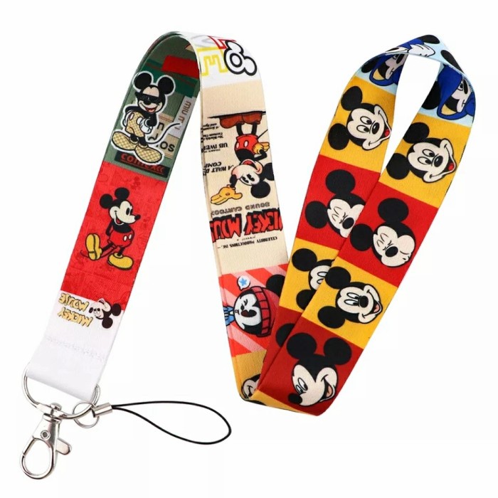 

Tag Holder Mickey Tali Gantungan Id Card Name Tag Badge Holder Lanyard