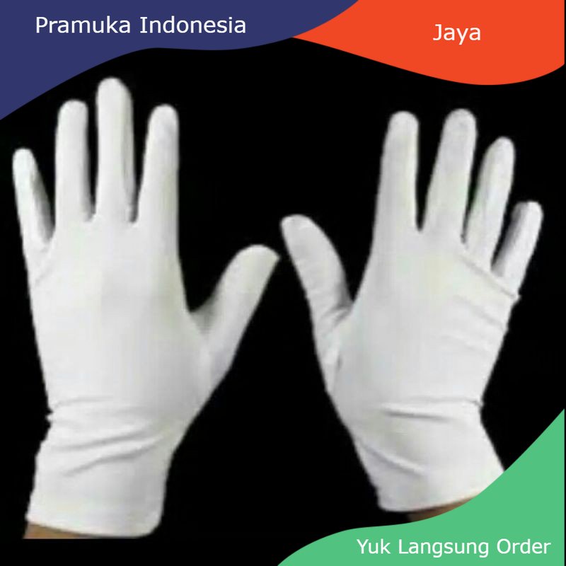 Ready Sarung tangan wedding paskibra pabrik ready 3 size Semarang Jawa Tengah